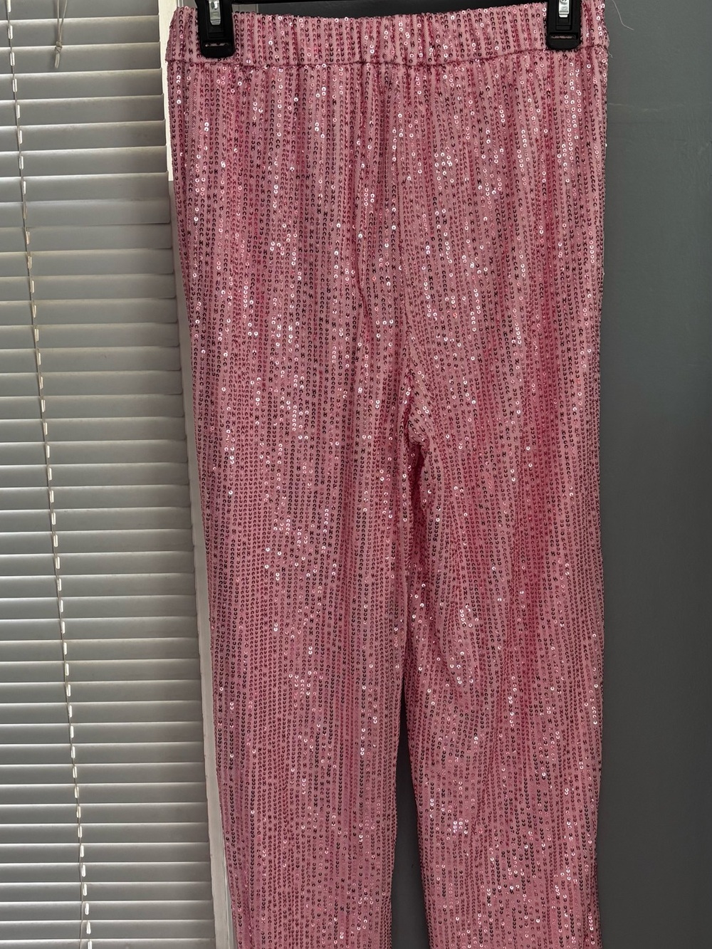 Source Unknown Pink Sequin Wide-Leg Pants